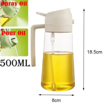 2 in 1 Oil Spray Bottle--white