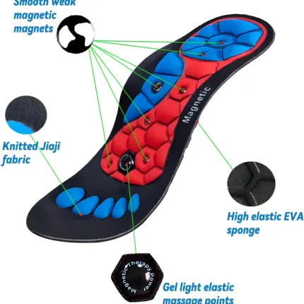 Magnatic Insole | Red Colure | পায়ের ব্যথা ও ক্লান্তি চিরতরে দূর করার কার্যকর সমাধান