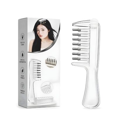 Transparent Hair Oil Applicator Comb– For Hair Oil, Serum & Minoxidil