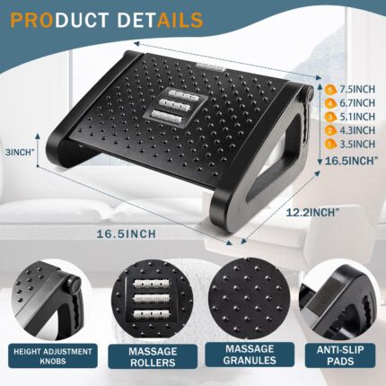 Adjustable Ergonomic Footrest | কাজ ও বিশ্রামের সময় দেয় বাড়তি আরাম