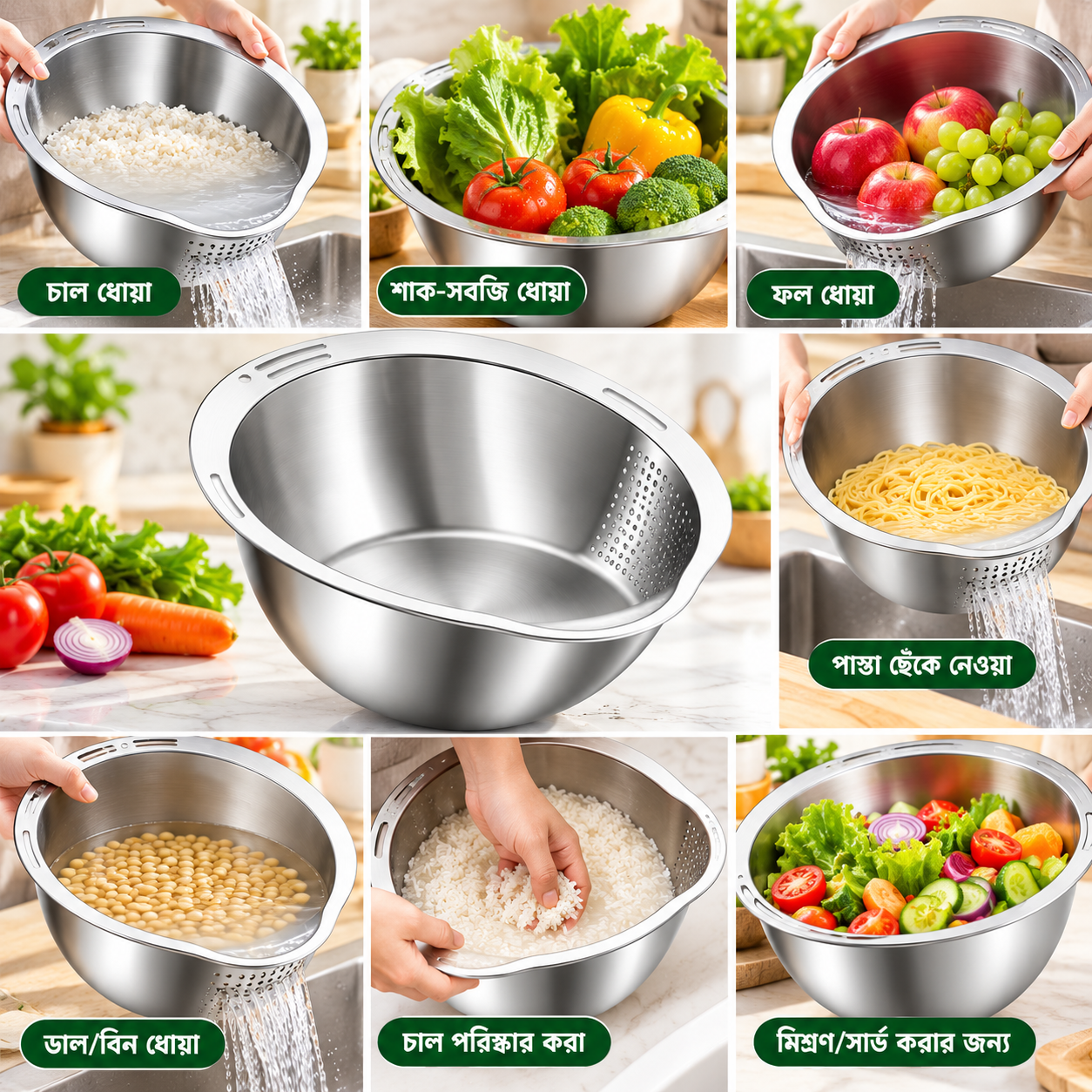 মাল্টি-পারপাস কিচেন বোল – Multi-Purpose Kitchen Bowl - Image 2